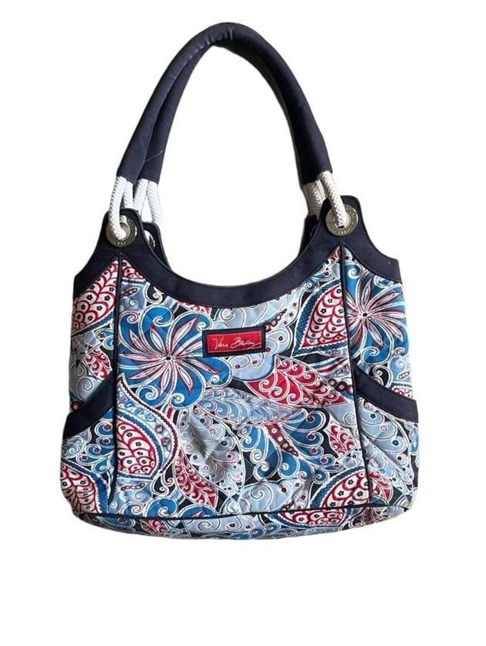 Vera Bradley Seaside Anchor Quilted Canvas Tote Bag